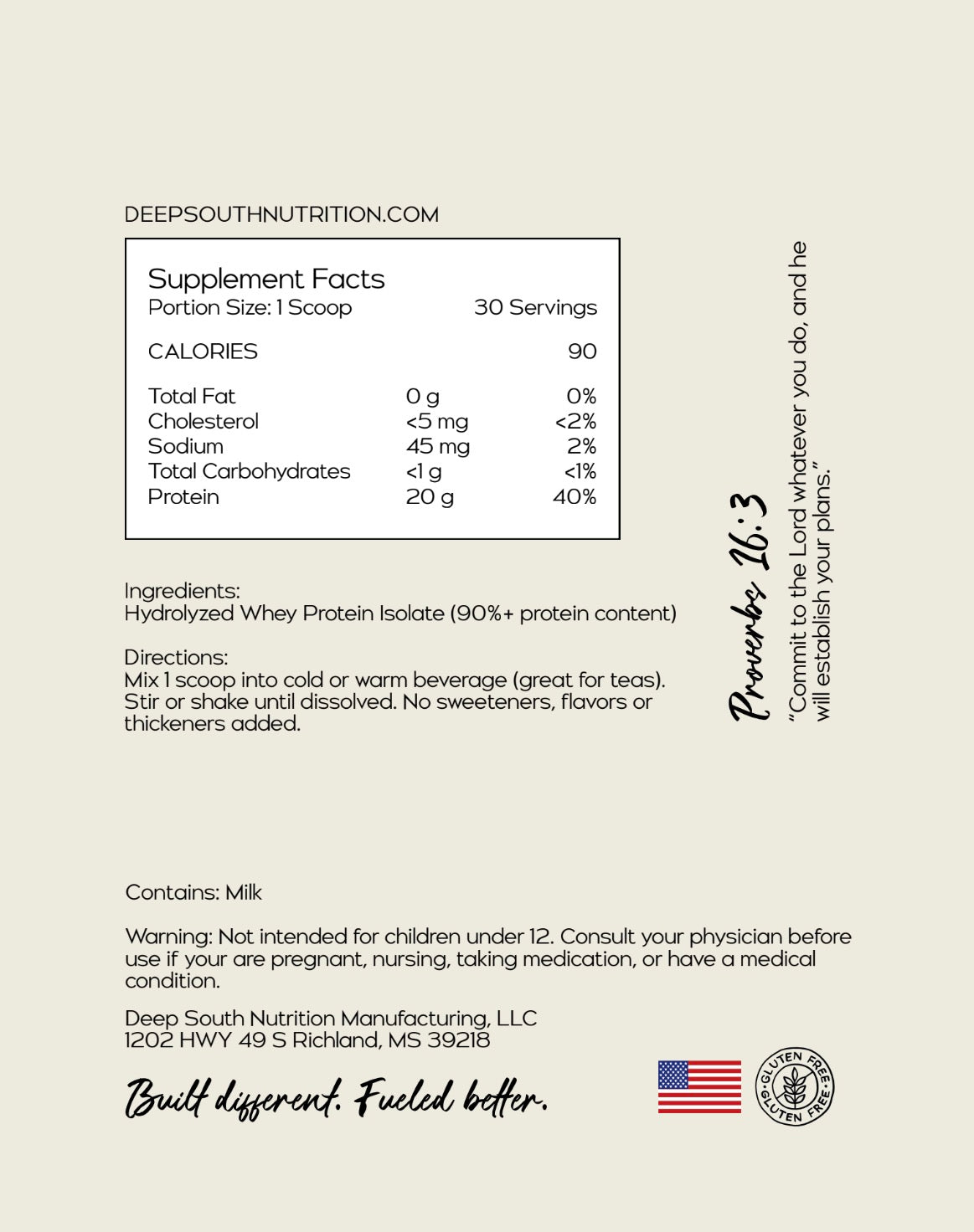 Non Flavored Protein